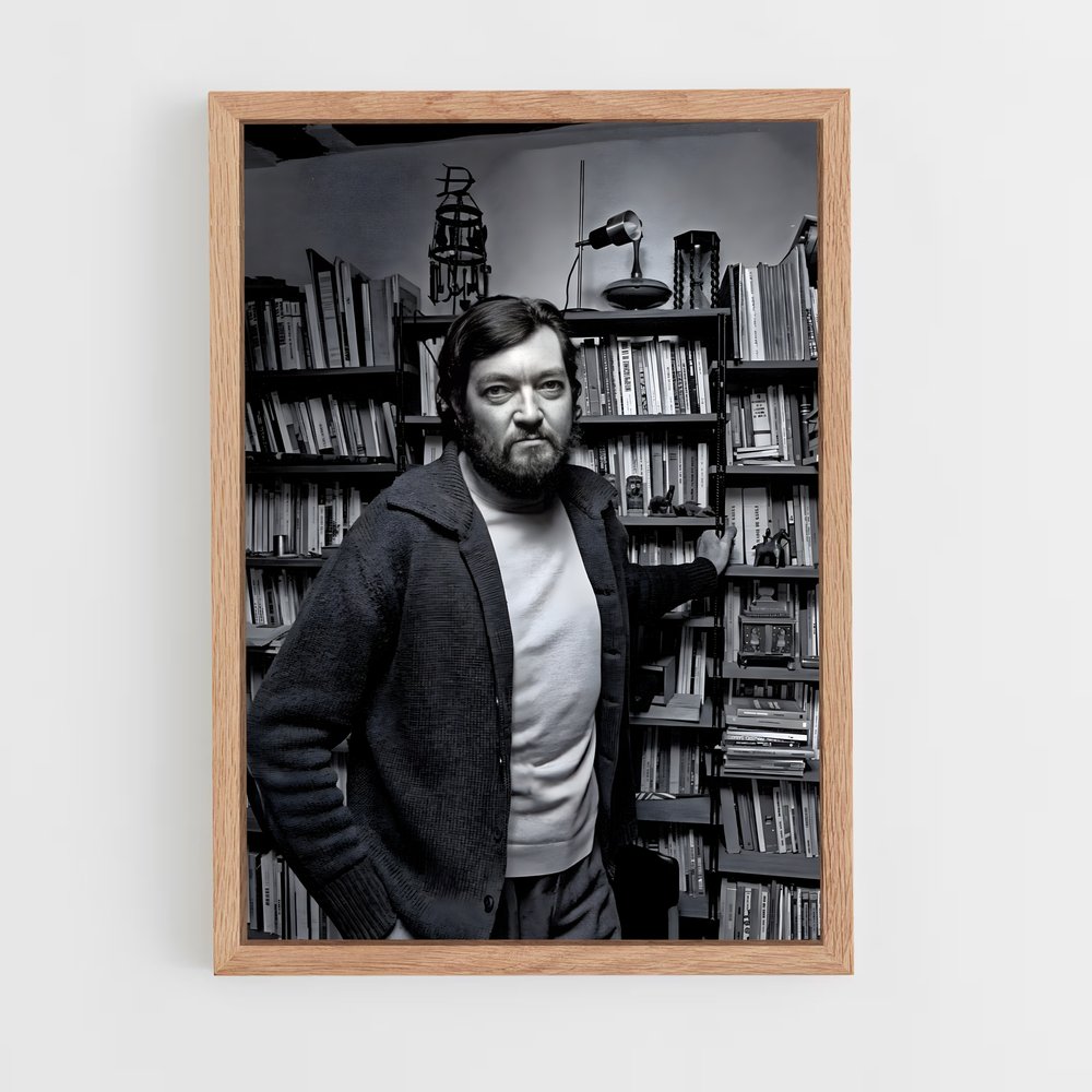 ap-julio cortazar-1 cadre Bois clair