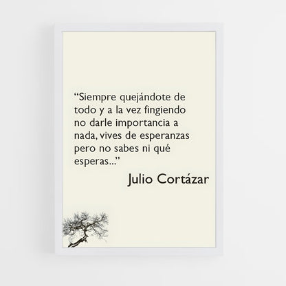 ap-julio cortazar-4 cadre Blanc