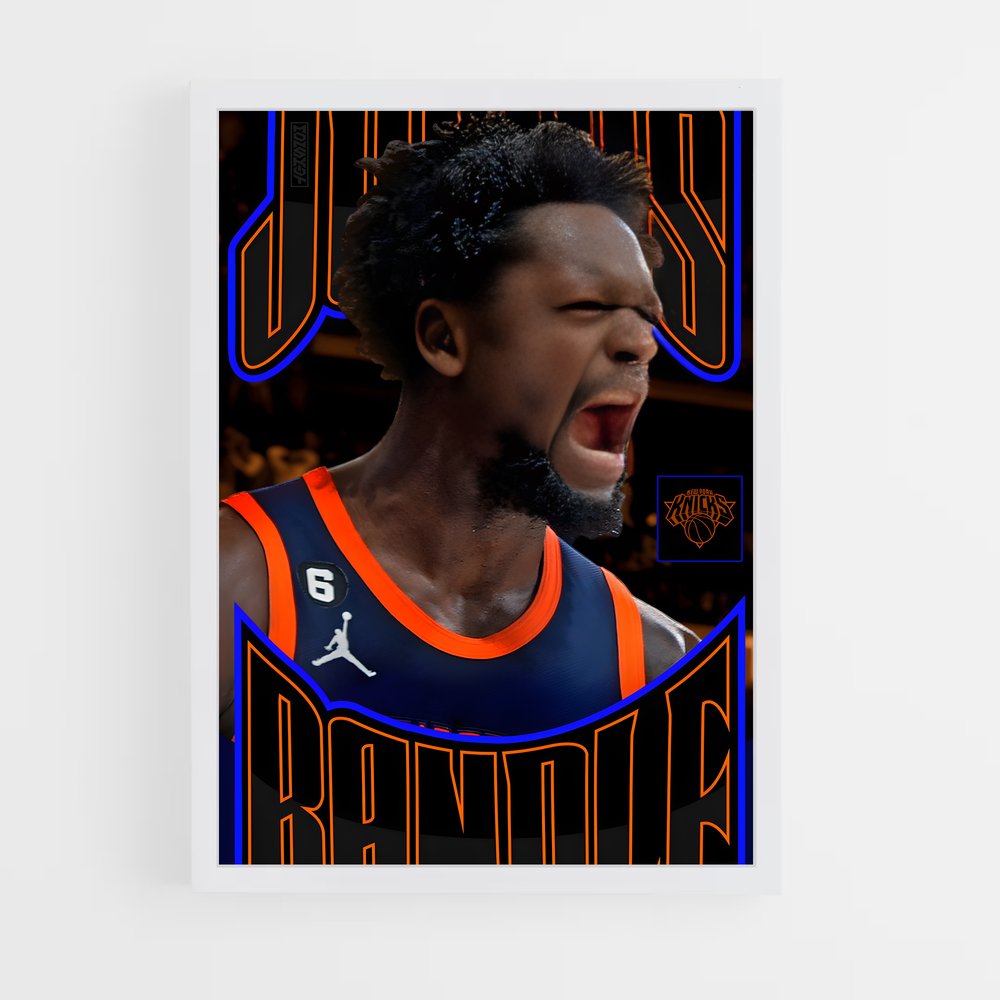 ap-julius randle-9 cadre Blanc