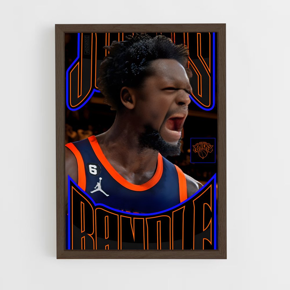 ap-julius randle-9 cadre Bois foncé