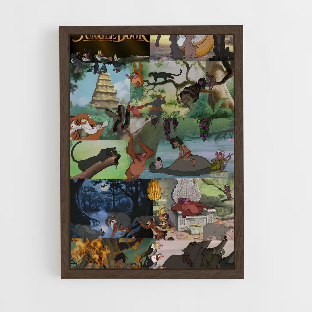 ap-jungle book-3 cadre Bois foncé