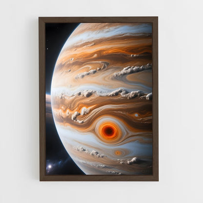 ap-jupiter red spot-10 cadre Bois foncé