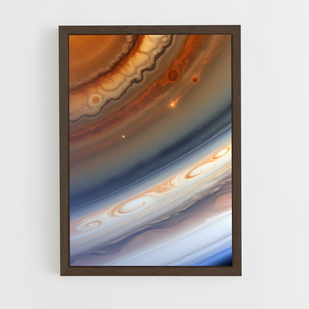 ap-jupiter red spot-6 cadre Bois foncé