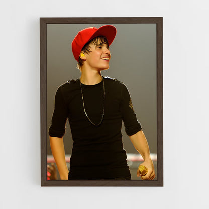 ap-justin bieber-3 cadre Bois foncé