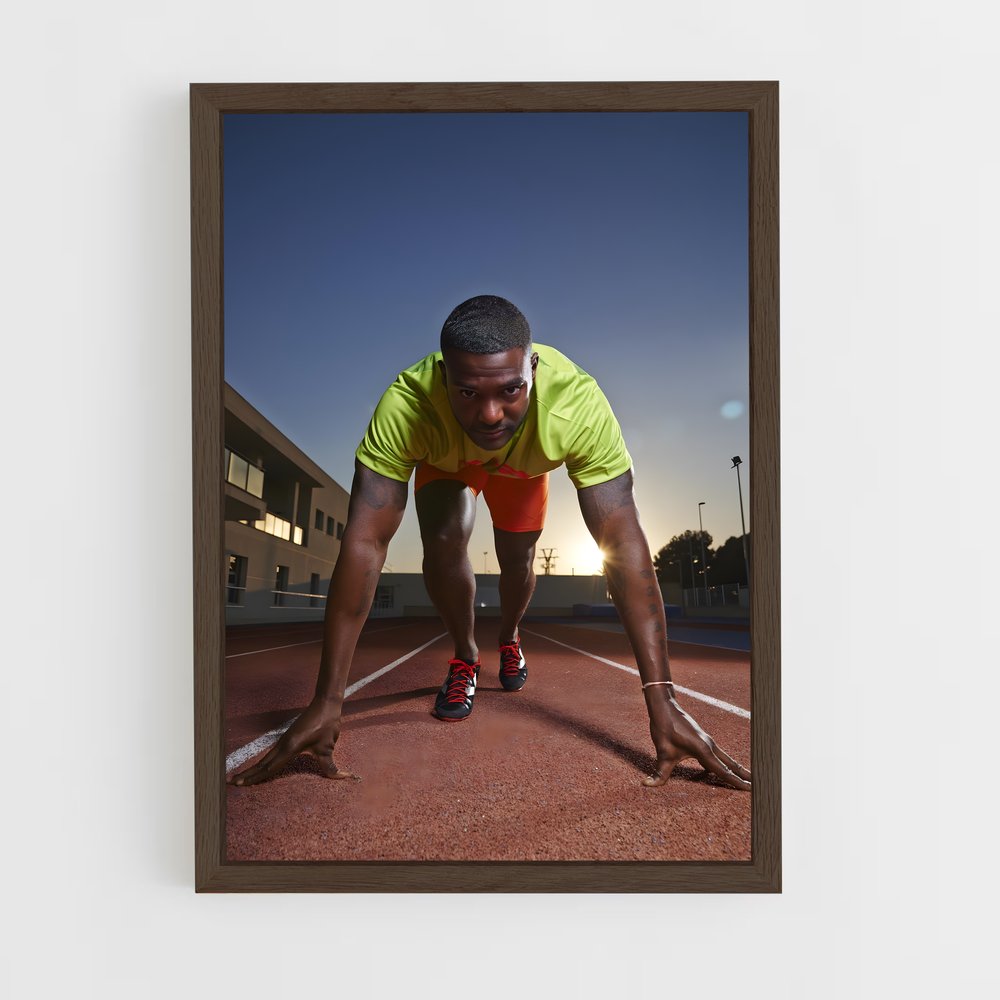 ap-justin gatlin-2 cadre Bois foncé