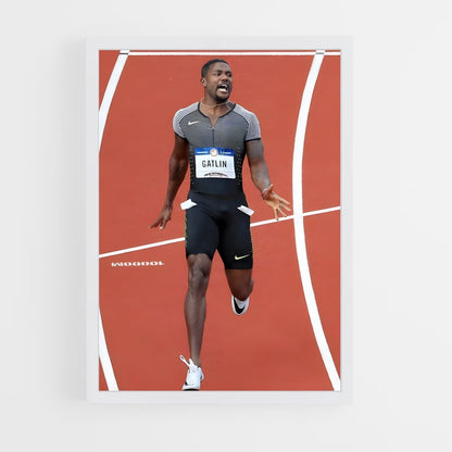 ap-justin gatlin-4 cadre Blanc