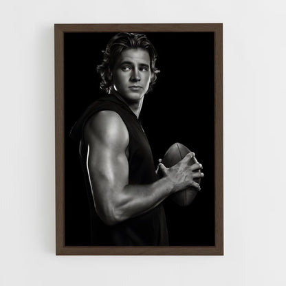 ap-justin herbert-1 cadre Bois foncé