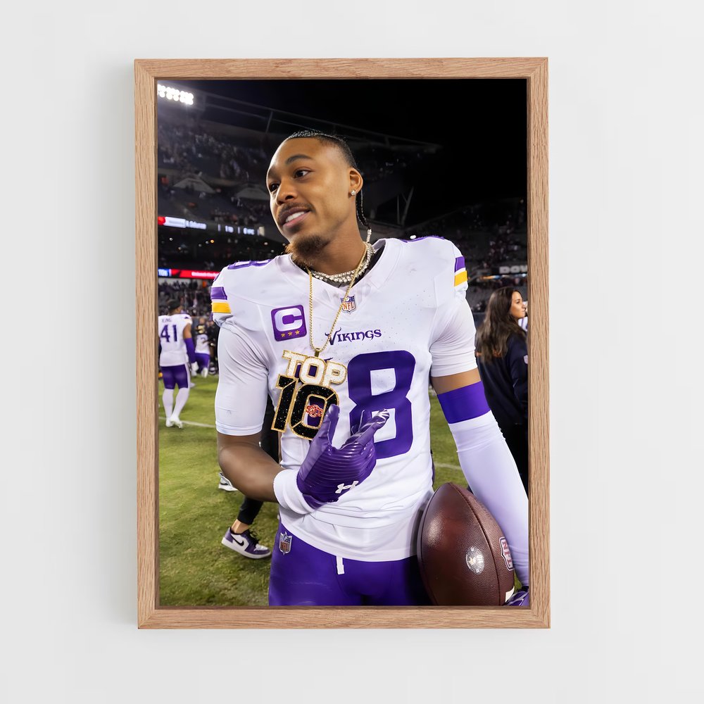 ap-justin jefferson-2 cadre Bois clair