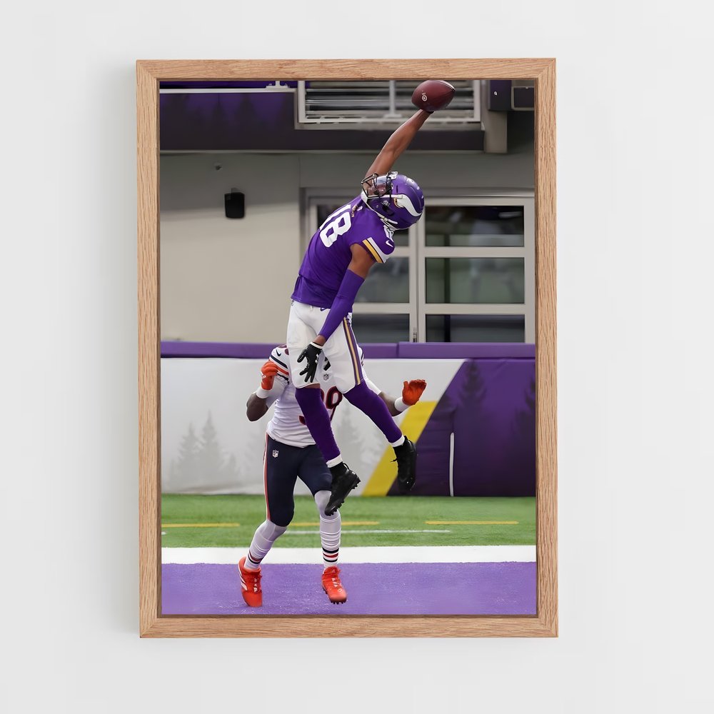 ap-justin jefferson-3 cadre Bois clair