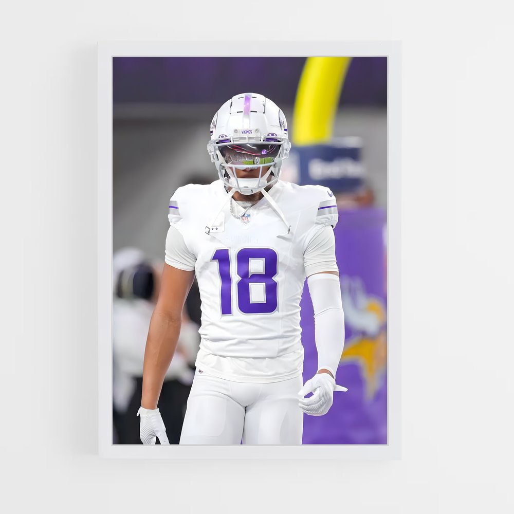 ap-justin jefferson-7 cadre Blanc