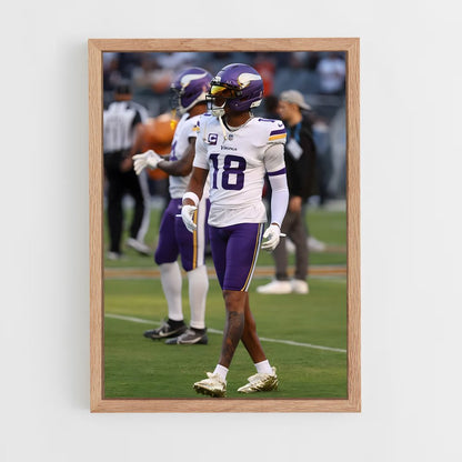ap-justin jefferson-9 cadre Bois clair
