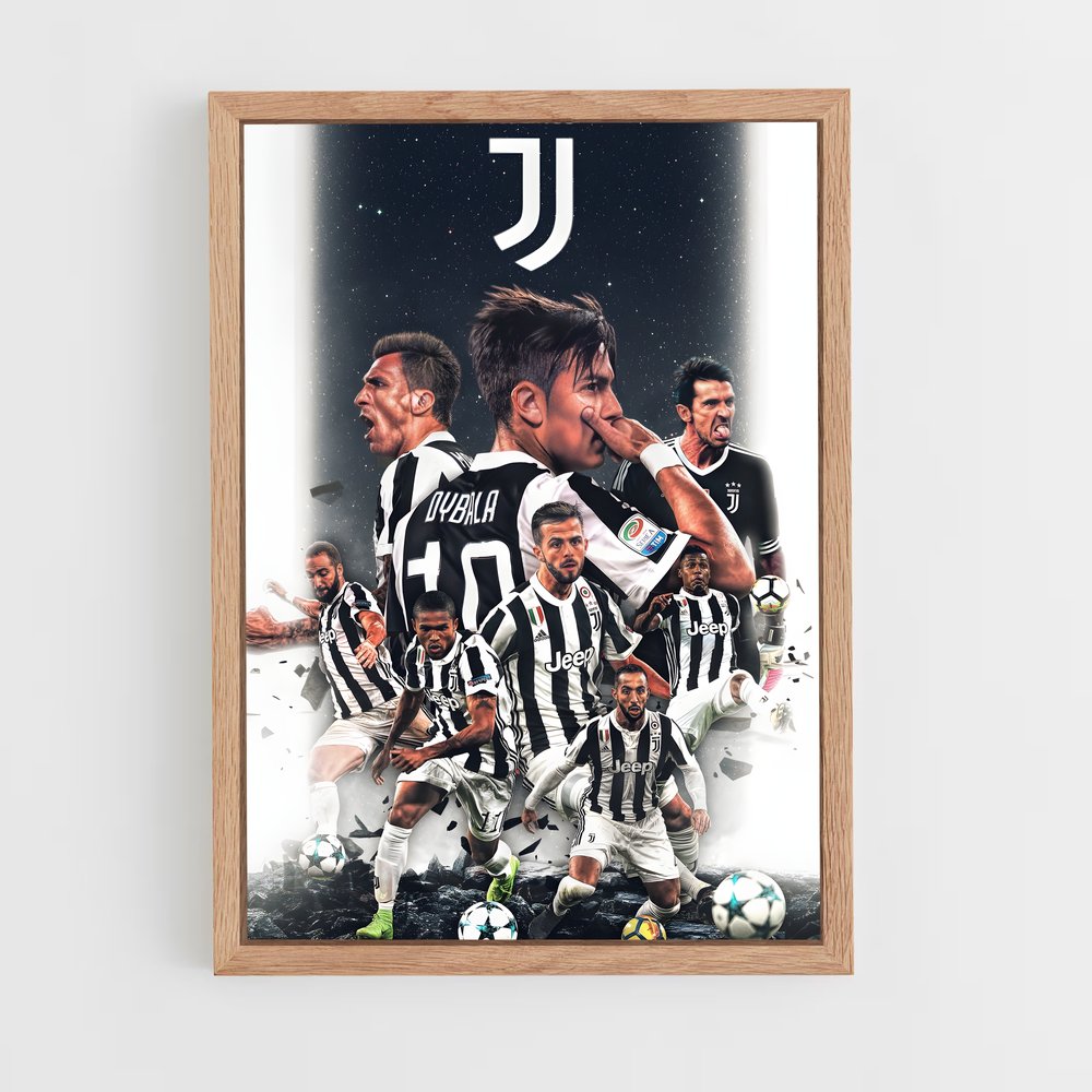 ap-juventus fc-9 cadre Bois clair