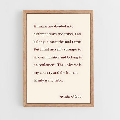 ap-kahlil gibran-4 cadre Bois clair