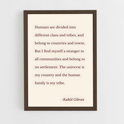 ap-kahlil gibran-4 cadre Bois foncé