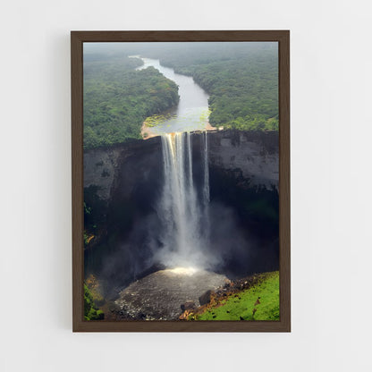 ap-kaieteur falls-3 cadre Bois foncé