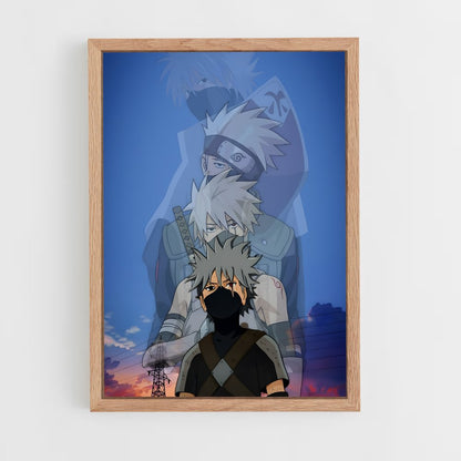 ap-kakashi hatake-8 cadre Bois clair