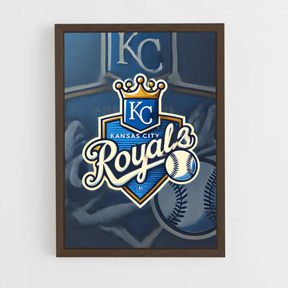 ap-kansas city royals-2 cadre Bois foncé