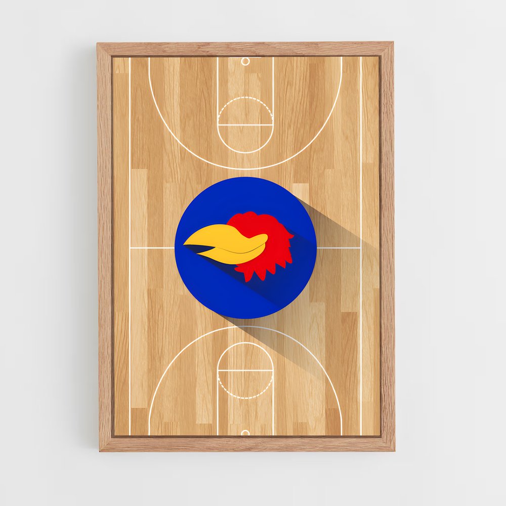 ap-kansas jayhawks-2 cadre Bois clair