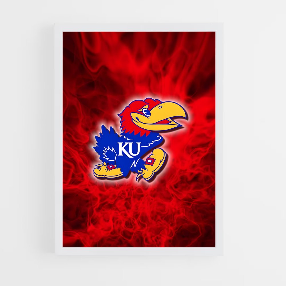ap-kansas jayhawks-3 cadre Blanc