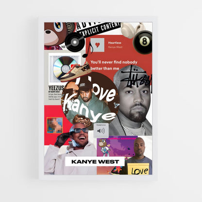ap-kanye west-5 cadre Blanc