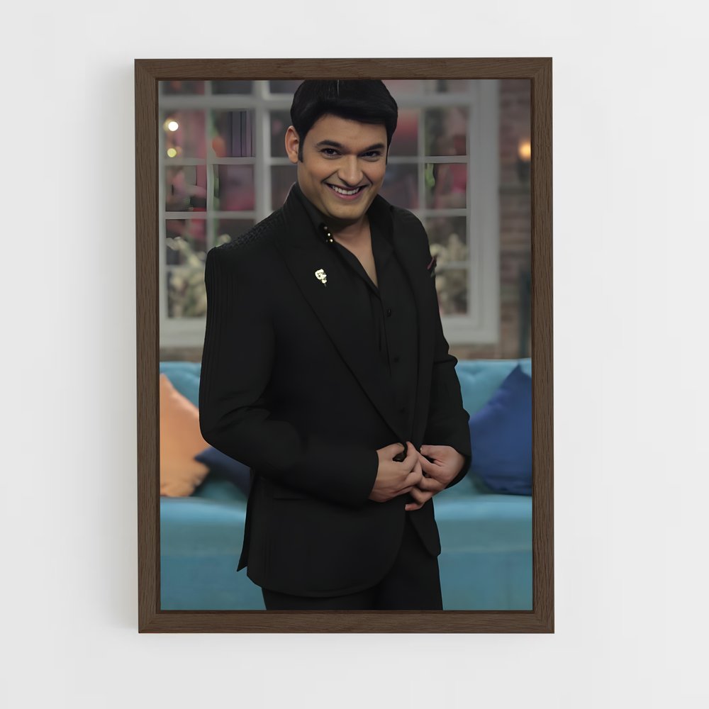 ap-kapil sharma-1 cadre Bois foncé