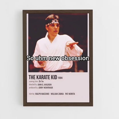 ap-karate kid-4 cadre Bois foncé