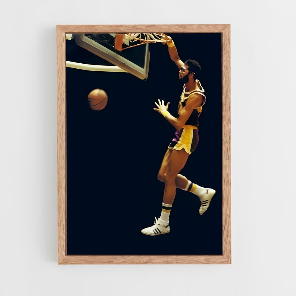 ap-kareem abdul-jabbar-4 cadre Bois clair