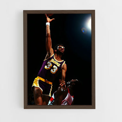 ap-kareem abdul-jabbar-5 cadre Bois foncé