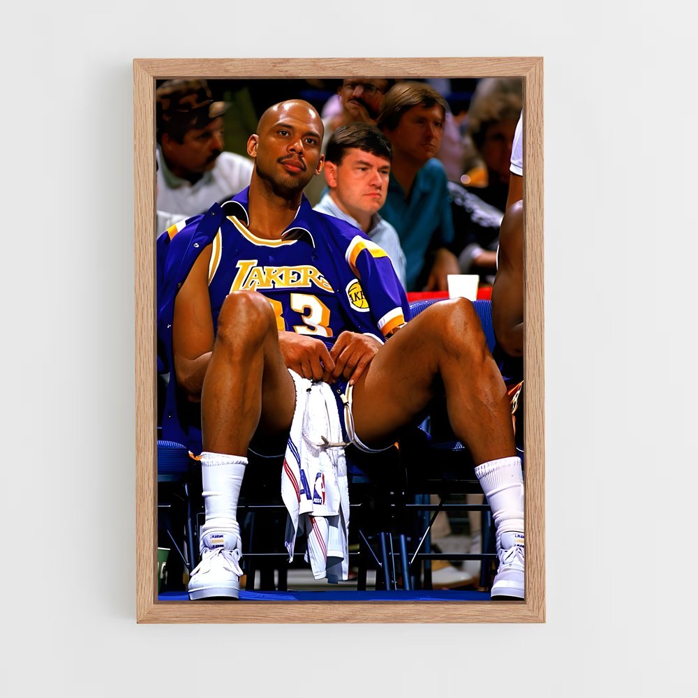 ap-kareem abdul-jabbar-7 cadre Bois clair