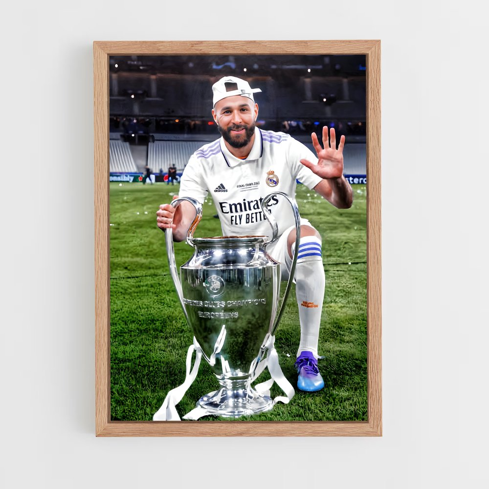 ap-karim benzema-2 cadre Bois clair