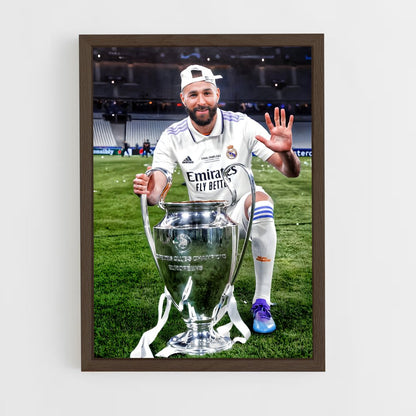ap-karim benzema-2 cadre Bois foncé