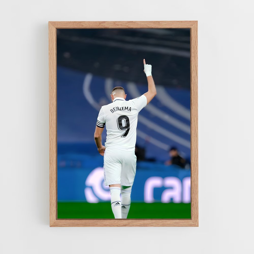ap-karim benzema-4 cadre Bois clair