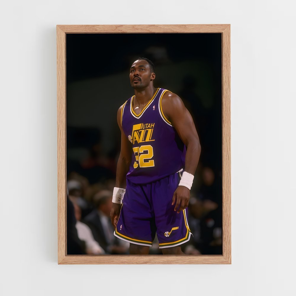 ap-karl malone-1 cadre Bois clair