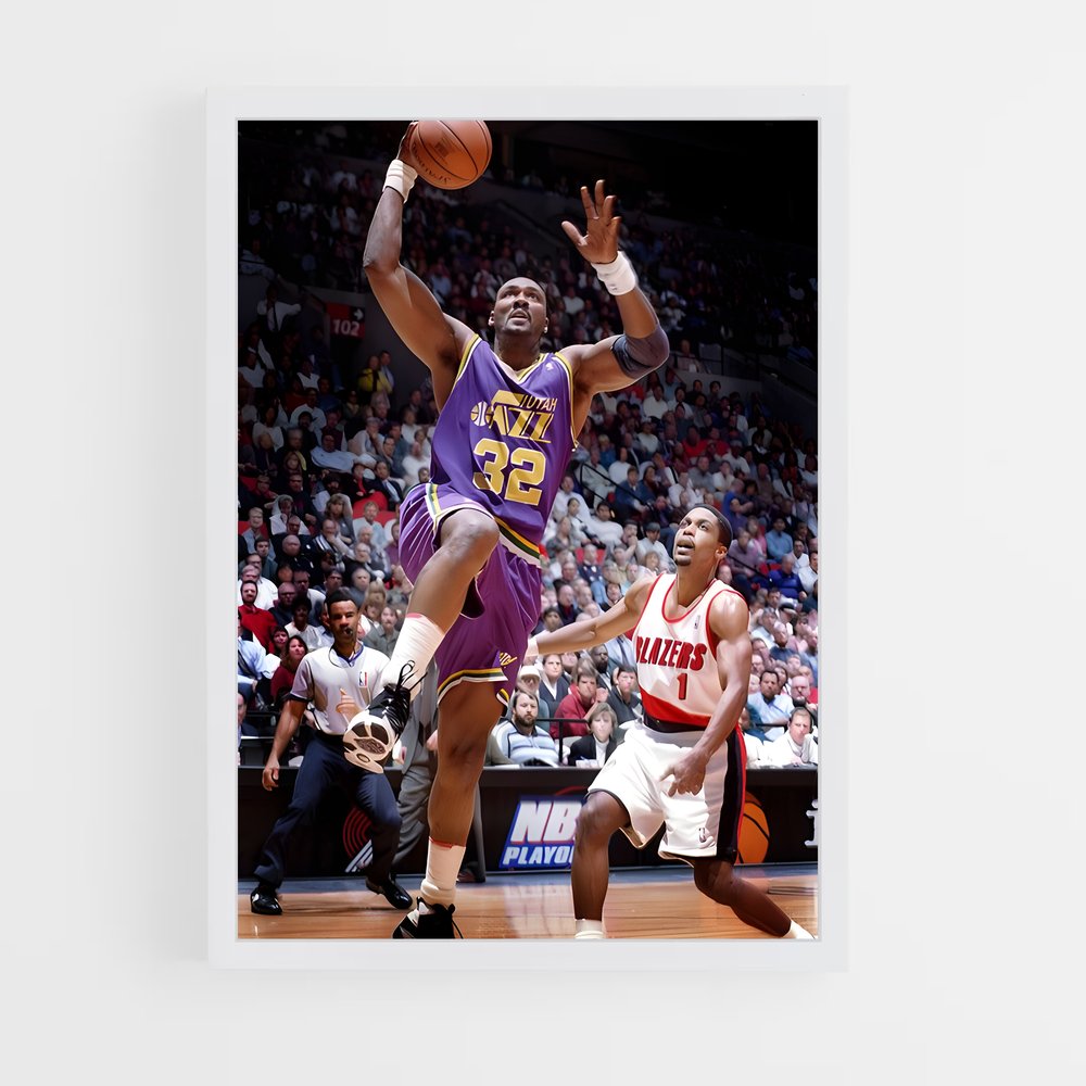 ap-karl malone-7 cadre Blanc