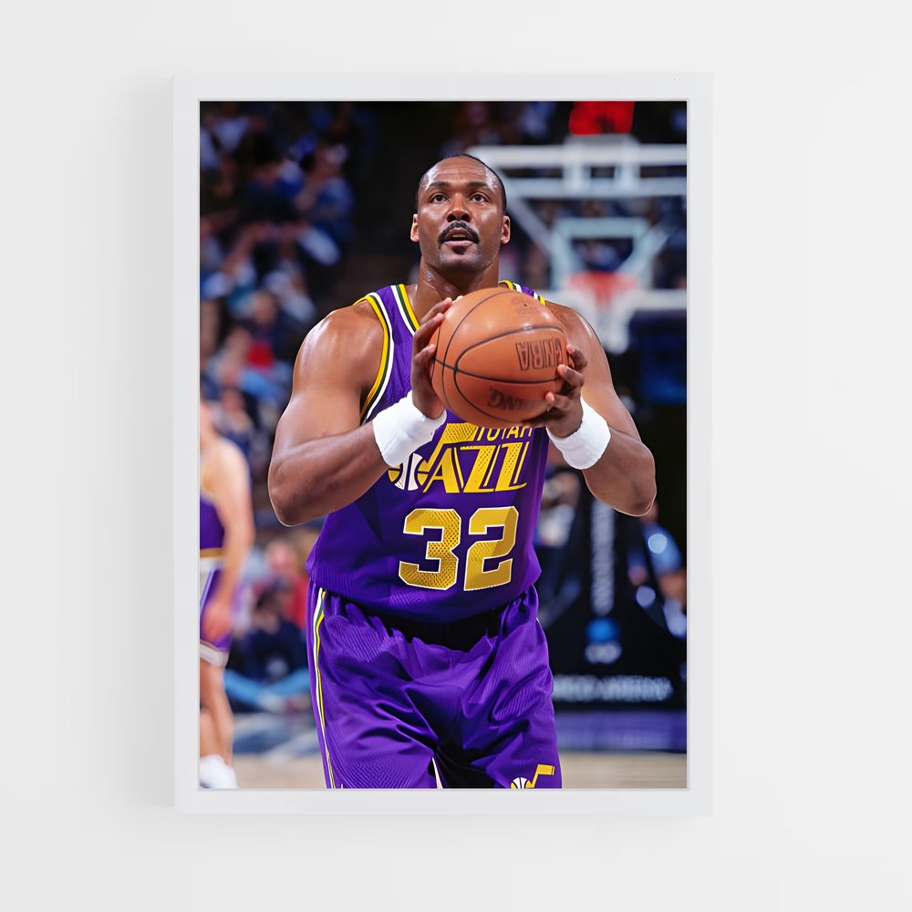 ap-karl malone-8 cadre Blanc