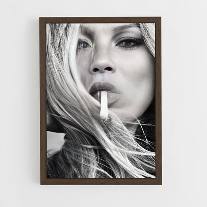 ap-kate moss-1 cadre Bois foncé