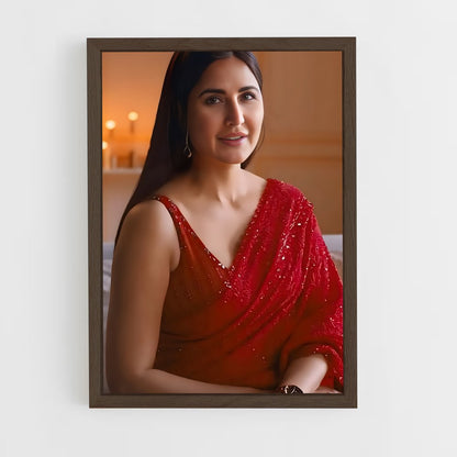ap-katrina kaif-2 cadre Bois foncé