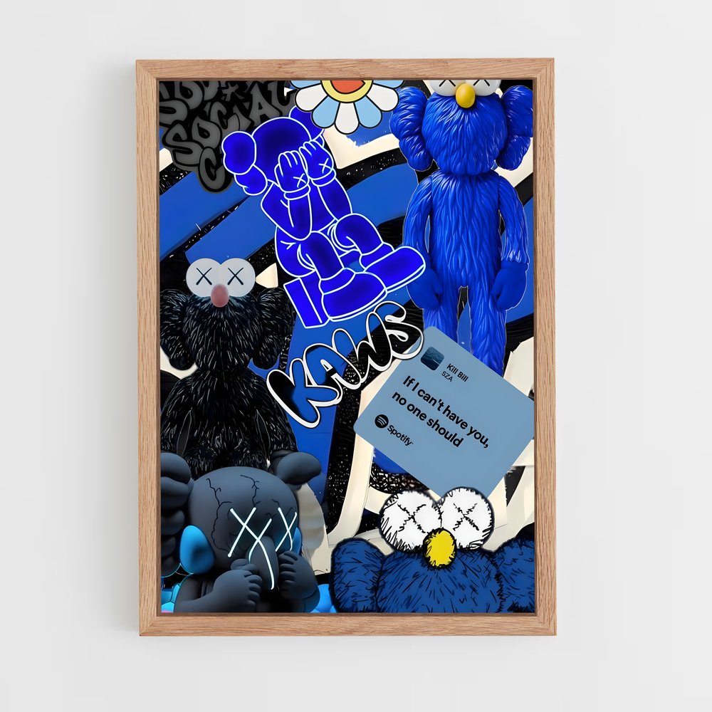 ap-kaws-2 cadre Bois clair