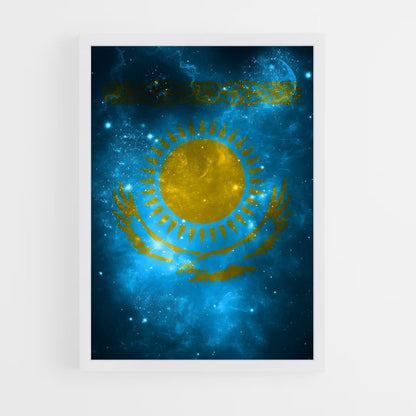ap-kazakhstan flag-2 cadre Blanc