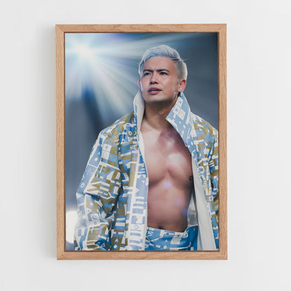 ap-kazuchika okada-1 cadre Bois clair