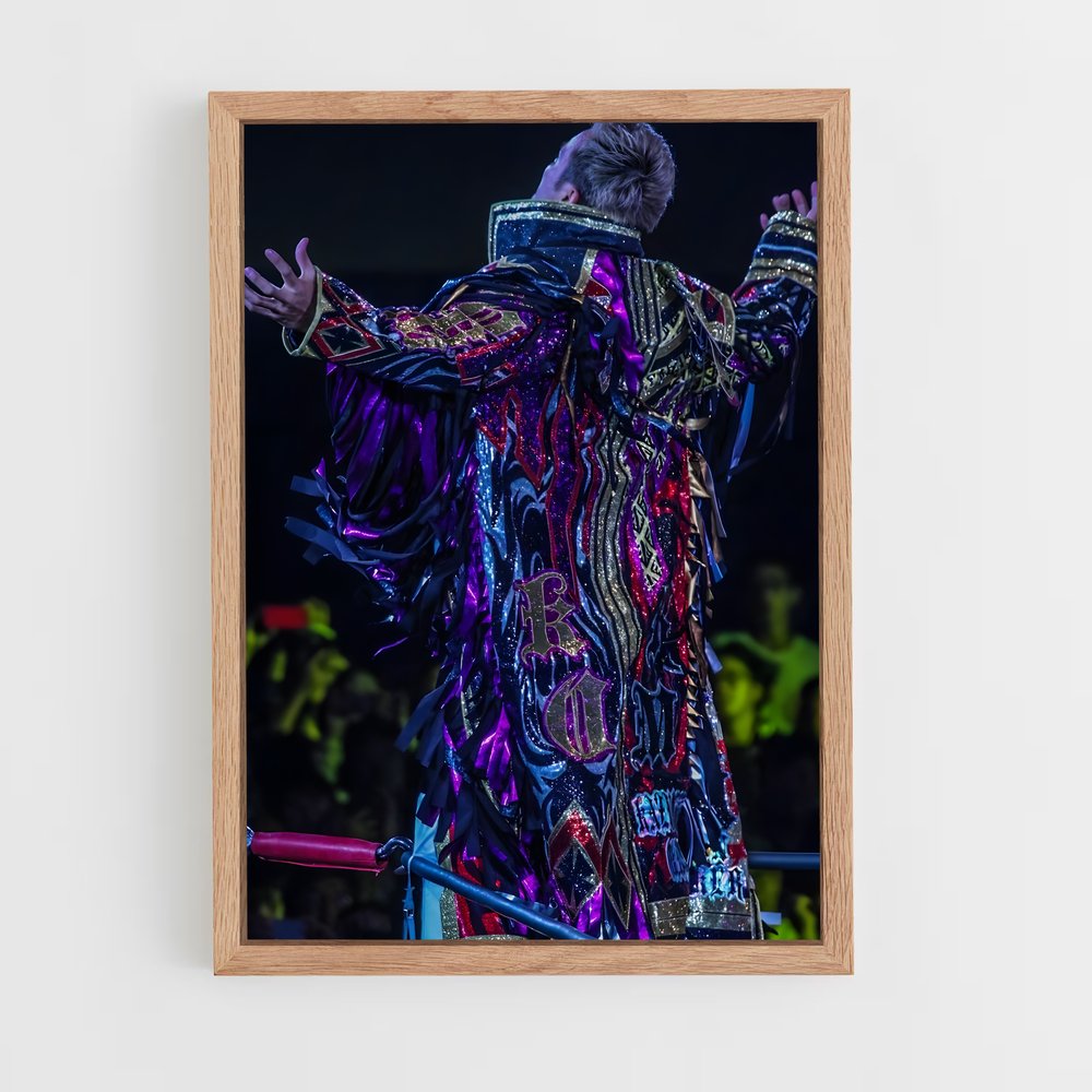 ap-kazuchika okada-4 cadre Bois clair