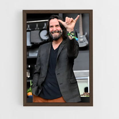 ap-keanu reeves-5 cadre Bois foncé