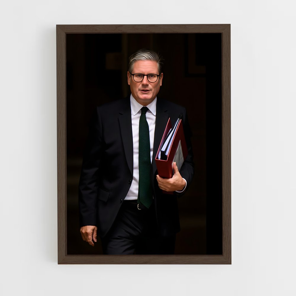 ap-keir starmer-3 cadre Bois foncé