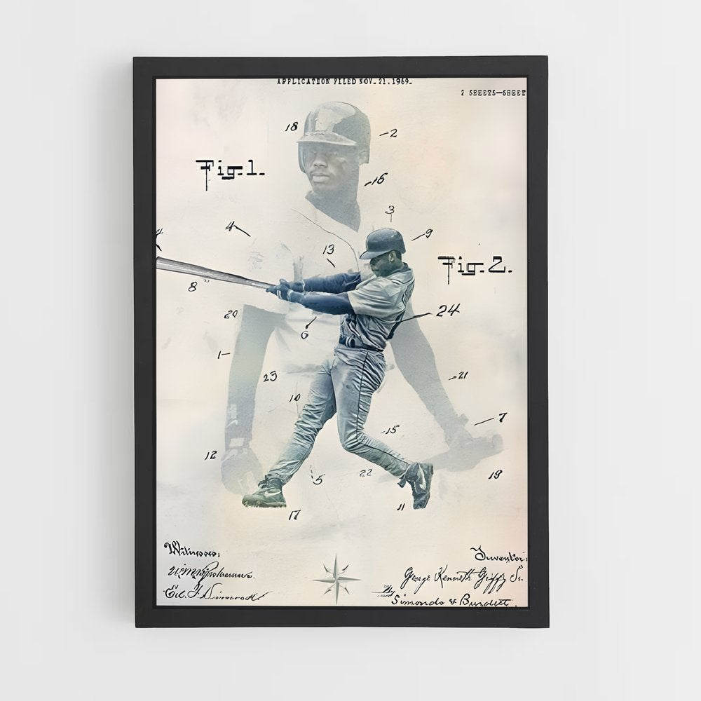 ap-ken griffey jr-5 cadre Noir