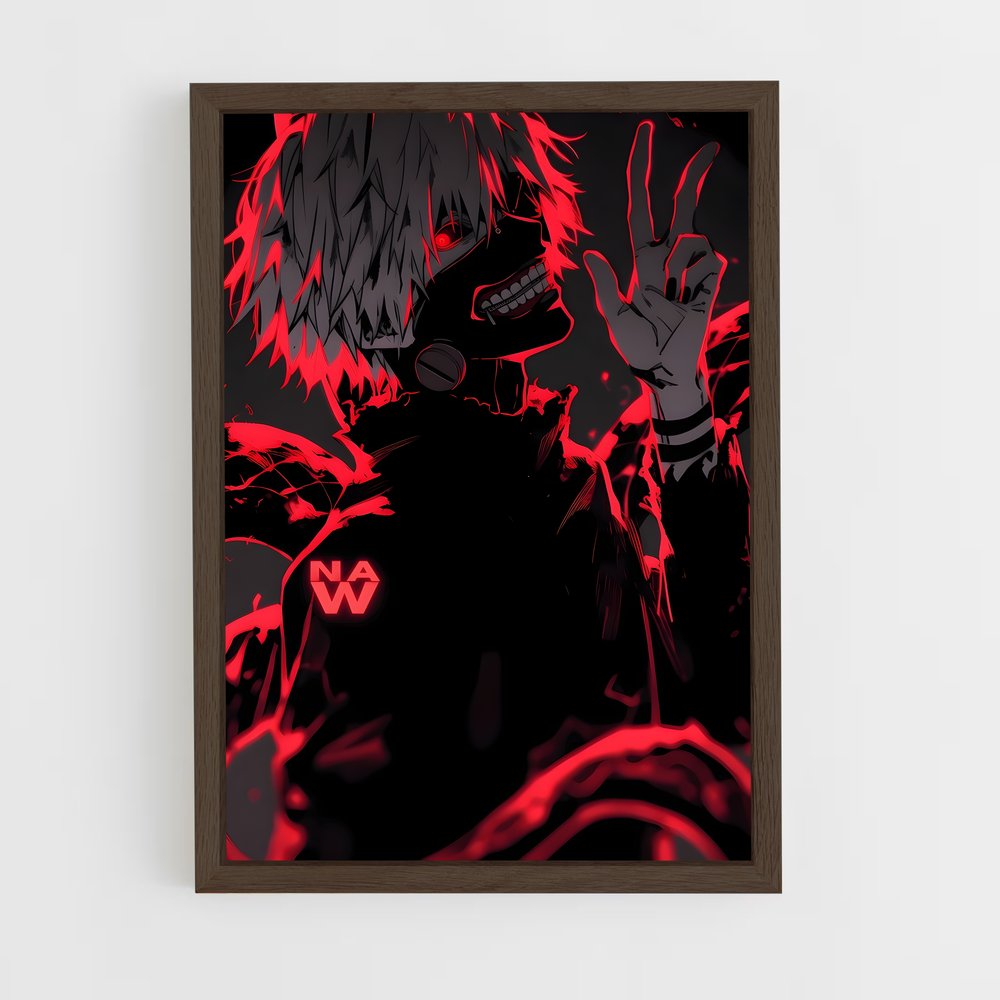 ap-ken kaneki-3 cadre Bois foncé
