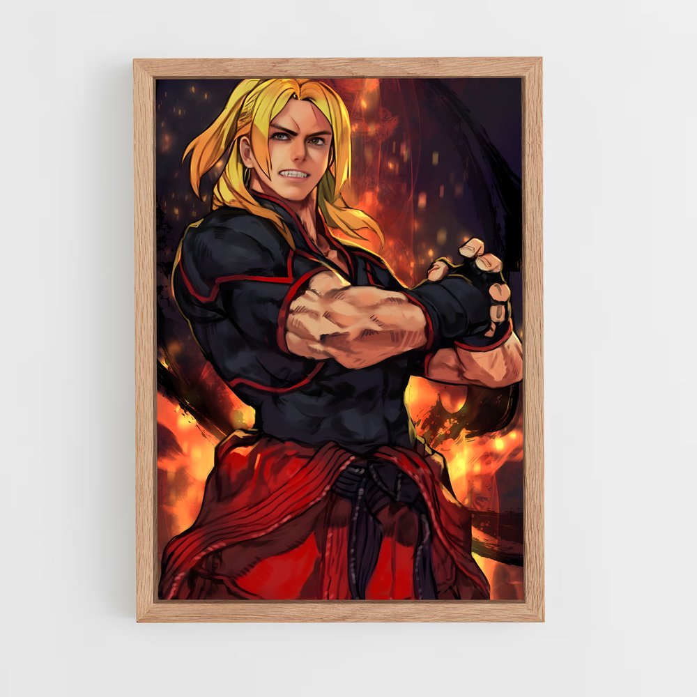 ap-ken street fighter-1 cadre Bois clair