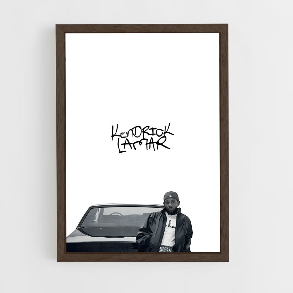ap-kendrick lamar-10 cadre Bois foncé
