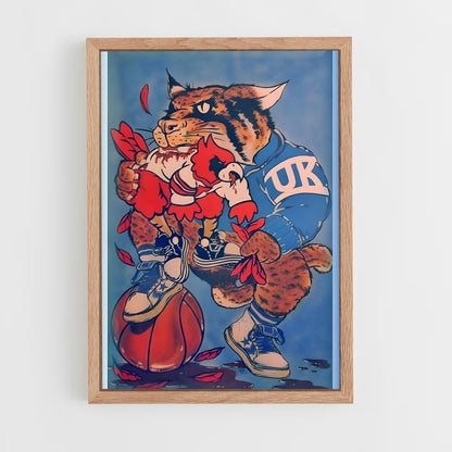 ap-kentucky wildcats-4 cadre Bois clair