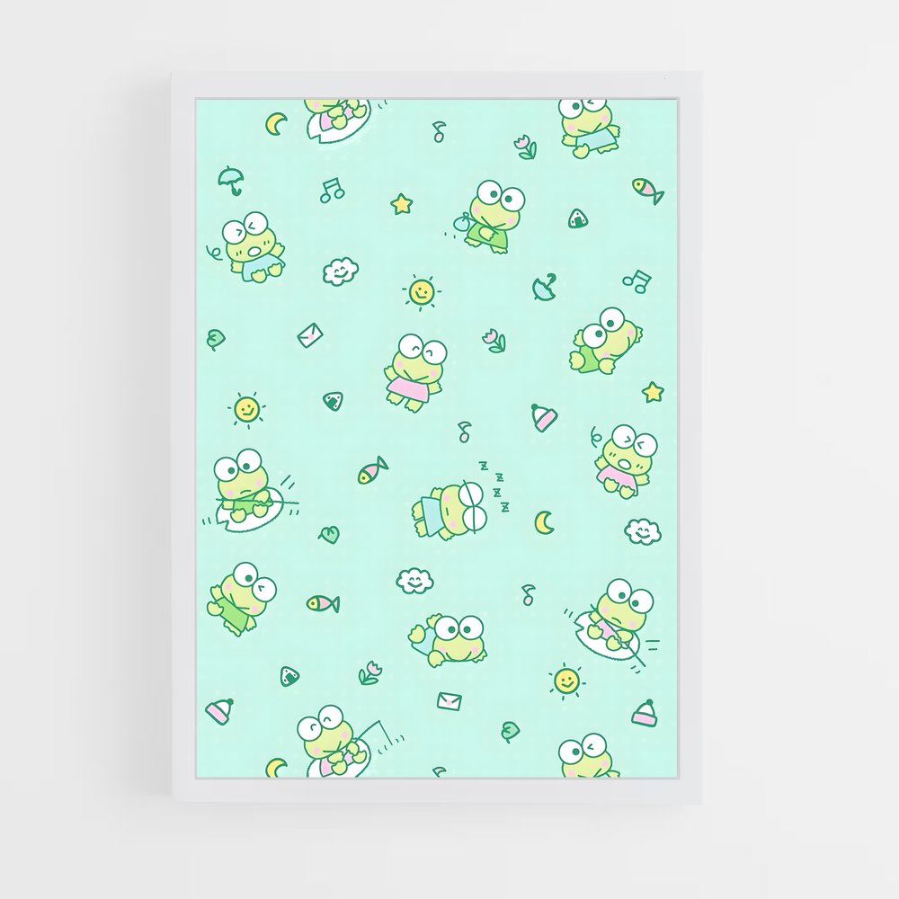 ap-keroppi-4 cadre Blanc