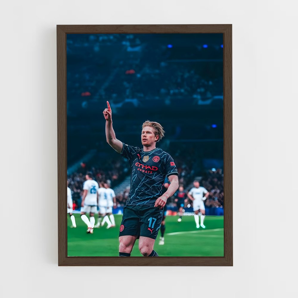 ap-kevin de bruyne-13 cadre Bois foncé